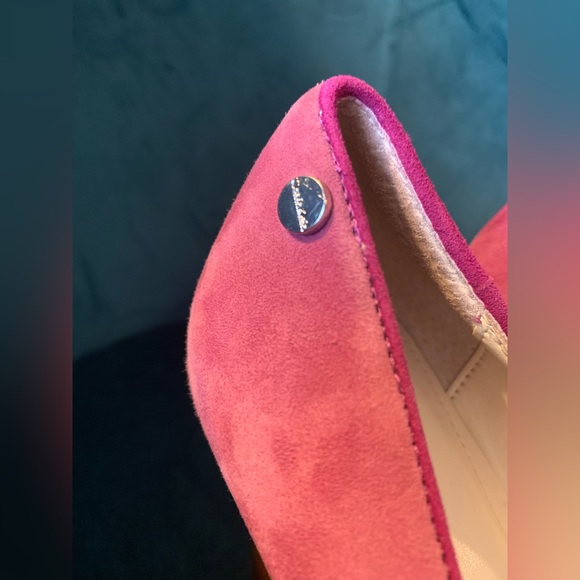 Calvin Klein Gabbey suede pink orange platform heels✨6.5 m - Picture 5 of 12